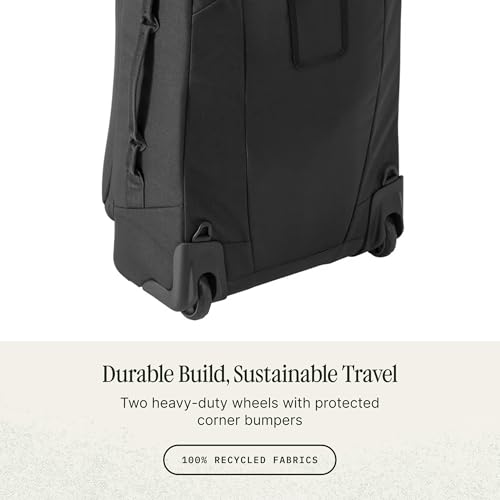 Eagle Creek Expanse 2-Wheel 21.25" Convertible International Carry-On Luggage – Backpack Straps – Durable, Water-Resistant, Lightweight – Travel-Ready Suitcase – Midnight Black
