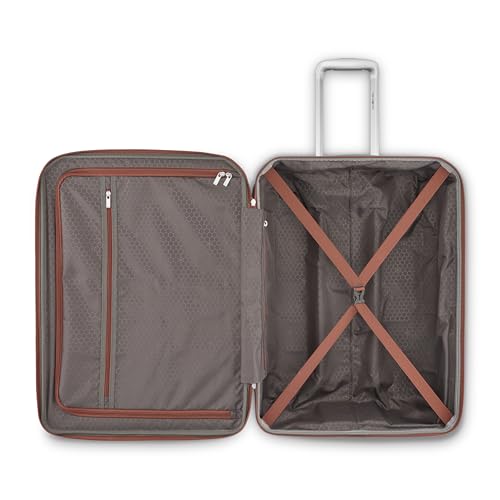 Samsonite Freeform Hardside Carry-On Luggage with Spinner Wheels - Hardshell Suitcase - TSA, Airline-Approved - Expandable Hard Shell, Smooth Rolling Wheels for Lightweight Travel - Burnt Orange
