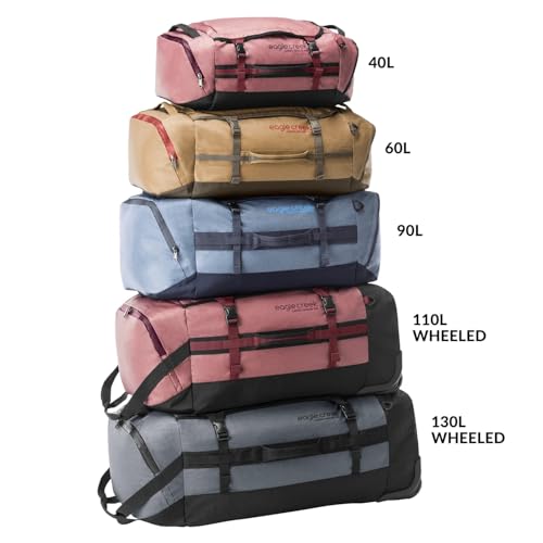 Eagle Creek Cargo Hauler Duffel Bag - Carry-On Duffel Bag for Travel - Easy Access Compartments - Lockable Zipper Opening - Water Resistant - Glacier Blue - 40L