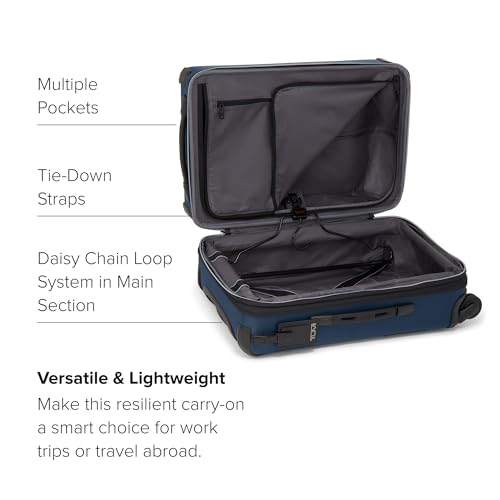 TUMI - Aerotour 4 Wheel Expandable Luggage - Men's and Women's Lightweight Business and Leisure Travel Suitcase - 21.75" Expandable Carry-On, Navy