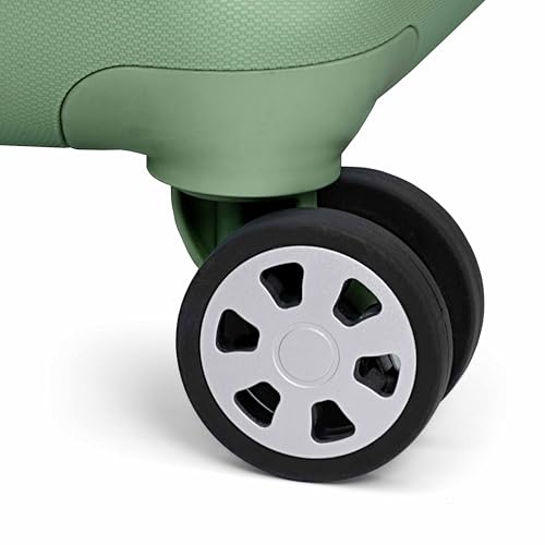 Traveler's Choice Pagosa Hardshell Expandable Luggage with Spinner Wheels, Green, 22-Inch Carry-on