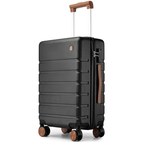 Hulsin 20 Inch Hardside Carry on Luggage with Spinner Wheels and TSA Lock