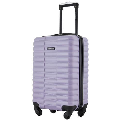 Travelers Club 22-Inch Gilroy Rolling Hardside Carry-On Luggage, Heirloom Lilac