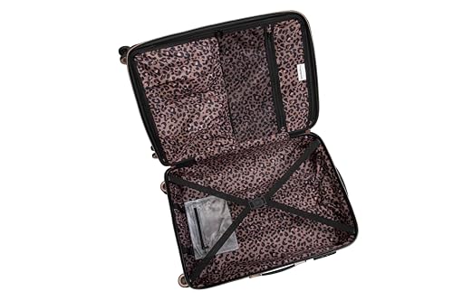 It Luggage Glitzy 21" Hardside Carry-On 8 Wheel Expandable Spinner, Black