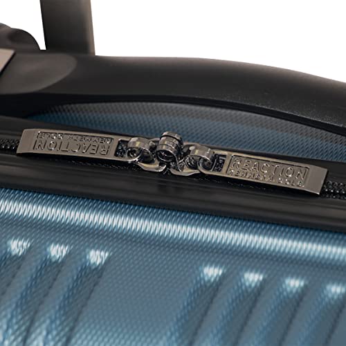 Kenneth Cole REACTION Out of Bounds Lightweight Hardshell 4-Wheel Spinner Luggage, Granite Blue, 20-Inch Carry On
