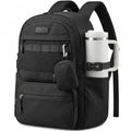 LOVEVOOK Laptop Backpack, 15.6" Carry On Airline Approved, Personal Item Bag Meets FAA Size, Trolley Sleeve Slides Over Suitcase, Waterproof Daypack for Travel College with Mini Pouch