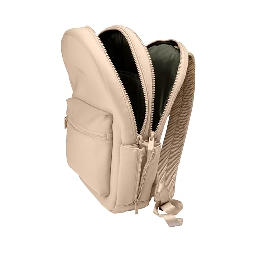 Kenneth Cole REACTION Logan Classic Neoprene Laptop Travel Work Backpack Bag, Light Taupe