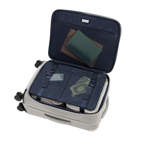 Away Bigger Carry-On Luggage - 23-Inch Lightweight, Expandable Softside Suitcase with 360° Spinner Wheels, Interior Compression System, TSA-Accepted Lock - Cloud Gray