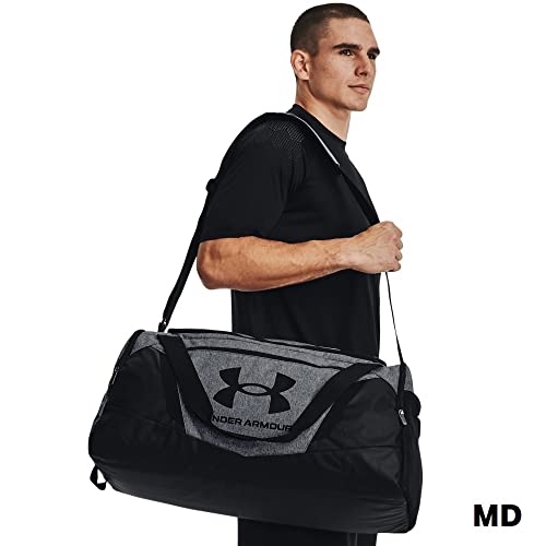 Under Armour Unisex-Adult Undeniable 5.0 Duffle, Pitch Gray Medium Heather (012)/Black, Medium
