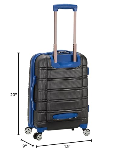 Rockland Melbourne Hardside Expandable Spinner Wheel Luggage, Carry-On 20", Grey