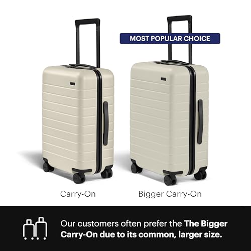 Away Carry-On Luggage - 22-Inch Lightweight Hardside Suitcase with 360° Spinner Wheels, Interior Compression System, TSA-Approved Lock - Salt White Matte