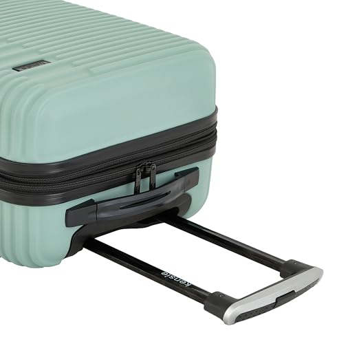 kensie Women's Hillsboro Luggage & Travel Bags Set, Green Granite, 20" Carry-On