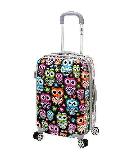 Rockland Vision Hardside Spinner Wheel Luggage, Carry-On 20", Owl