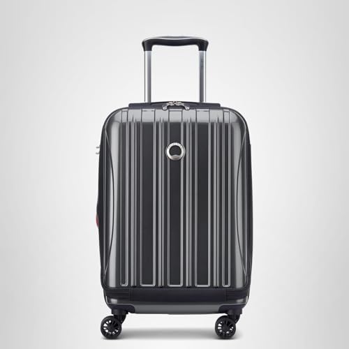 DELSEY PARIS Helium Aero Hardside Expandable Luggage with Spinner Wheels, Titanium, Carry-On Plus 21 Inch