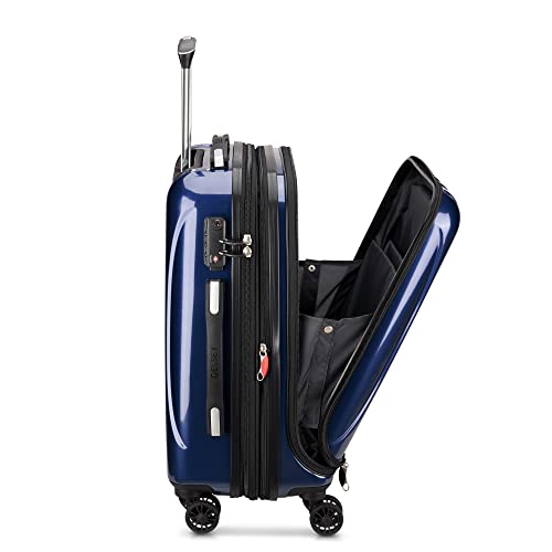 DELSEY PARIS Helium Aero Hardside Expandable Luggage with Spinner Wheels, Blue Cobalt, Carry-On 19 Inch