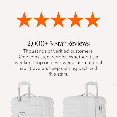 SwissGear 7366 Signature Hardside Expandable Luggage with Spinner Wheels, TSA Lock, Cup-Holder, White, Carry-On 19-Inch