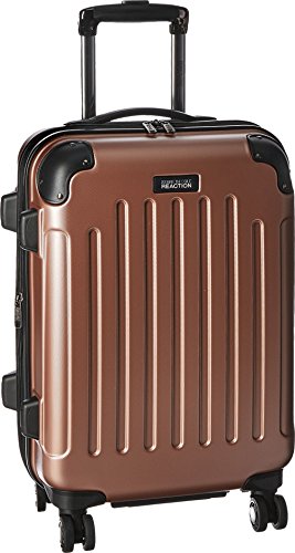 Kenneth Cole REACTION Renegade Luggage Expandable 8-Wheel Spinner Lightweight Hardside Suitcase, Rose Gold, 20-Inch Carry On
