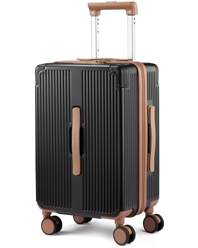 LOVEVOOK Carry On Luggage 22x14x9 Airline Approved, 20 Inch Hard Shell Suitcases with Spinner Wheels, PC Hardside Small Carry On Suitcase with TSA Lock for Women Men Travel