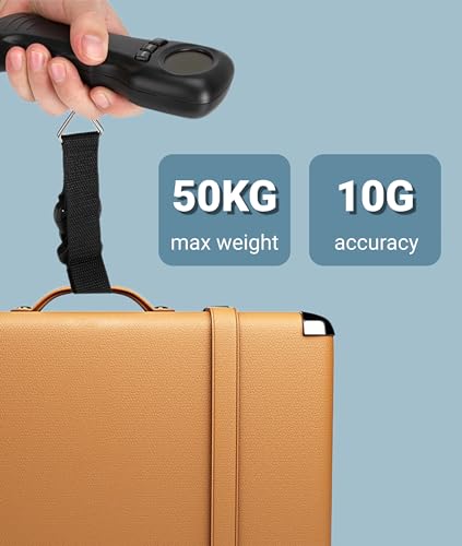 Jectse Digital Luggage Scale 110lb/50kg, Portable Suitcase Weight Scale