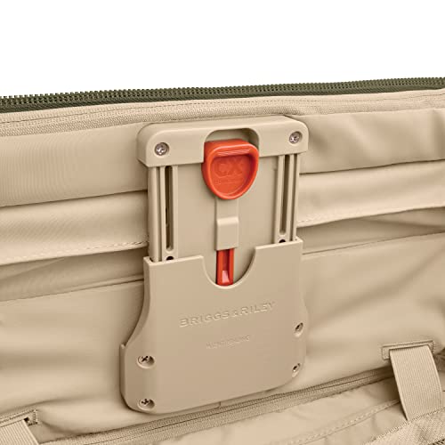 Briggs & Riley Essential 22" 2-Wheel Expandable Carry On - Luggage for Travel, Suitcases with Wheels, Softside Rolling Bag for Men & Women, Self-Repairing Zipper - Baseline Collection, Olive