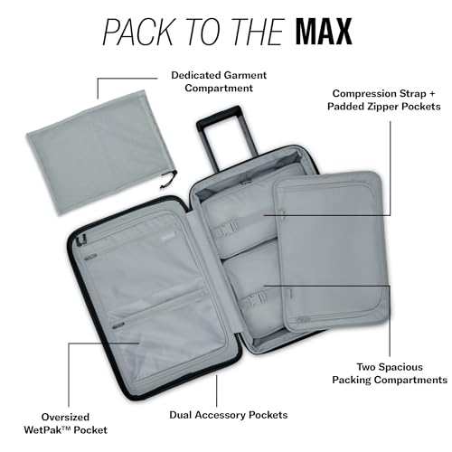 Samsonite Elevation Plus - Carry-On Hardside Luggage with QuickEntry™ Front Compartment - Scratch Resistant Polypropylene Shell, AirTag Holder, TSA Lock, Airline Approved - Triple Black