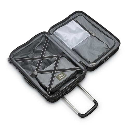 Samsonite Stryde 2 Hardside Expandable with Double Spinner Wheels, Carry-on, Stealth Black