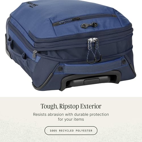 Eagle Creek Expanse 2-Wheel International Carry On Luggage - Efficient Packing Capacity for Strict Baggage Requirements - Heavy Duty Wheels - Telescoping Handle - Pilot Blue - 21.5