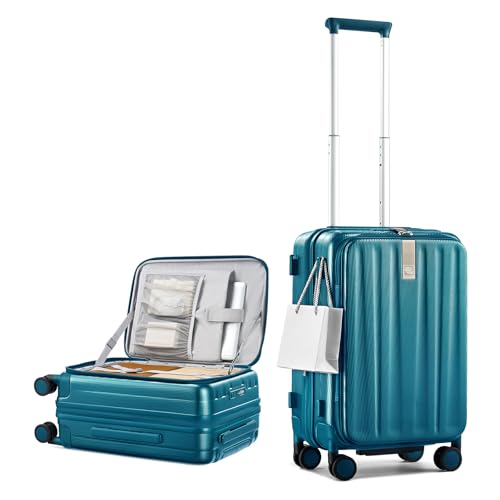 Hanke Top Opening Carry-On - Expandable 16 Inch Airline Approved Spinner