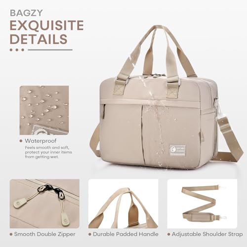 BAGZY 40x30x15cm Personal Item Travel Bag 16x12x6 Under-seat Carry on Bags for Airplanes 20L Expandable 30L Lightweight Duffle Bag Weekender Bags with Wet Pocket for Gym Overnight Hospital Blue