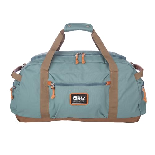 Eddie Bauer Bygone Duffel | Travel | Weekend Bag | Lightweight | Durable | 45L | Rugged Polyester/Nylon | U-Shaped Main Compartment | Black