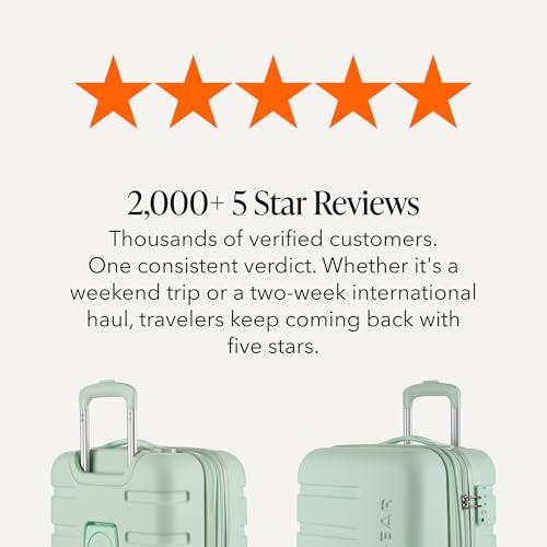 SwissGear 7366 Signature Hardside Expandable Luggage with Spinner Wheels, TSA Lock, Cup-Holder, Clearly Aqua, Carry-On 19-Inch