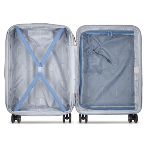 DELSEY PARIS Cruise 3.0 Hardside Expandable Luggage with Spinner Wheels, Platinum, Carry on 20 Inch