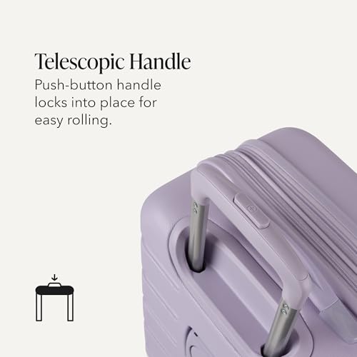 SwissGear 7366 Signature Hardside Expandable Luggage with Spinner Wheels, TSA Lock, Cup-Holder, Evening Haze, Carry-On 19-Inch