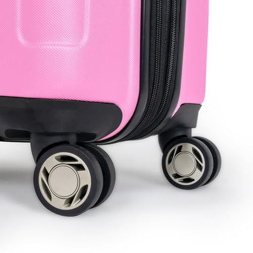 Kenneth Cole REACTION Renegade Luggage Expandable 8-Wheel Spinner Lightweight Hardside Suitcase, Watermelon, 20-Inch Carry On
