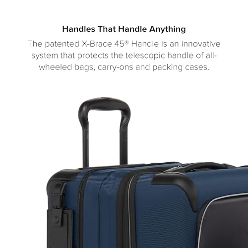 TUMI - Aerotour 4 Wheel Expandable Luggage - Men's and Women's Lightweight Business and Leisure Travel Suitcase - 21.75" Expandable Carry-On, Navy