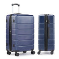 Simple Deluxe 20 Inch Expandable Hardside Carry On with Spinner Wheels & TSA Lock, ABS Hard Shell Lightweight Rolling Luggage Suitcase, Blue