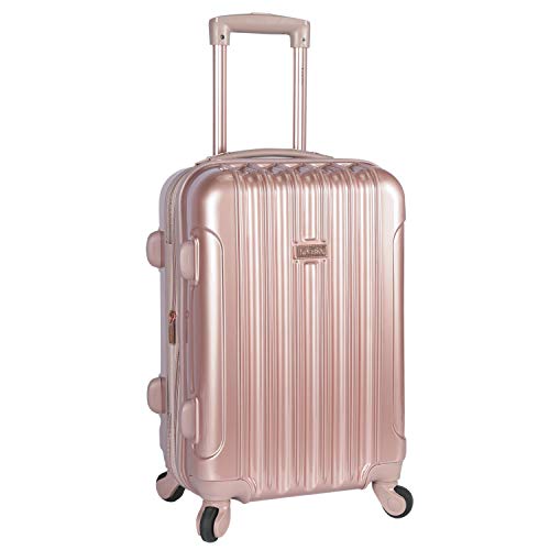 kensie 20" "Alma" Carry-On TSA-Lock Spinner Luggage, Rose Gold