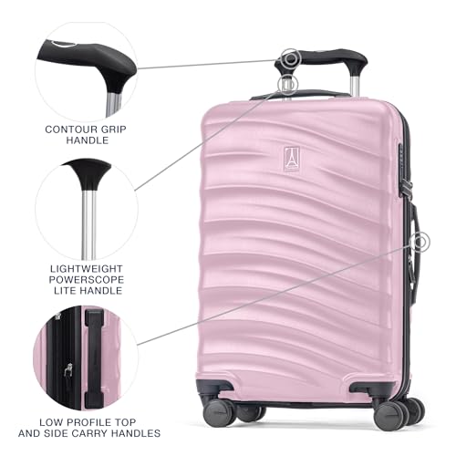 Travelpro Maxlite Air V2 Hardside Expandable Carry on Luggage, 8 Spinner Wheels, Lightweight Hard Shell Suitcase, TSA lock, Pink, Carry On 20-Inch