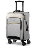LOVEVOOK Carry On Luggage 22x14x9 Airline Approved, 20 Inch Softside Suitcases with Wheels, Lightweight Spinner Carry on Suitcase with TSA Lock, Water-Resistant Large Capacity Luggage for Travel