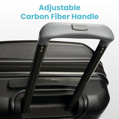 American Tourister Stratum 2.0 Expandable Hardside Luggage with Spinner Wheels, Carry-On, Jade Green
