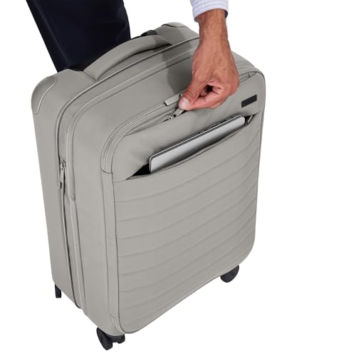 Away Bigger Carry-On Luggage - 23-Inch Lightweight, Expandable Softside Suitcase with 360° Spinner Wheels, Interior Compression System, TSA-Accepted Lock - Cloud Gray