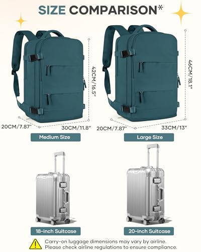 coofay Travel Backpack For Women Men Airline Approved Carry On Backpack Flight Approved Waterproof Sports Luggage Backpack Casual Daypack Small Hiking Backpack