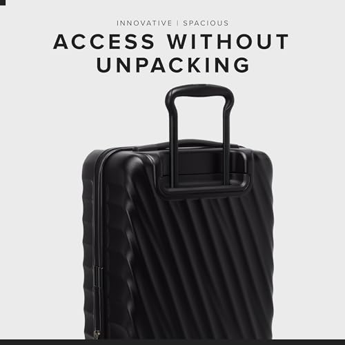TUMI - 19 Degree Front Access Expandable Carry On - 4-Wheeled Hard Shell Suitcase - Travel Accessories - Black Texture