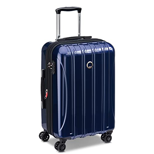 DELSEY PARIS Helium Aero Hardside Expandable Luggage with Spinner Wheels, Blue Cobalt, Carry-On Plus 21 Inch