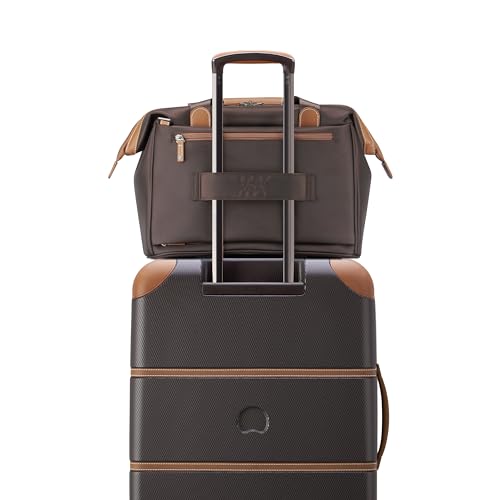 DELSEY PARIS Chatelet 2.0 - Small Weekender - Travel Duffle Bag - Carry On Duffle bag with Laptop Compartment and Shoes Pocket – Lightweight Travel Bag, Chocolate Brown