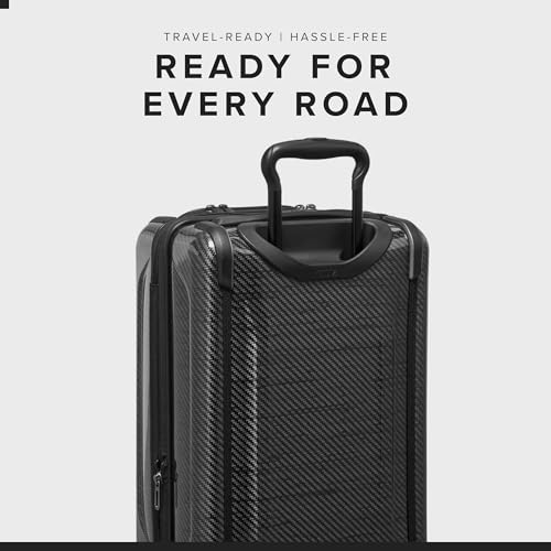TUMI - Tegra-Lite 4 Wheel Luggage - Highly Durable Suitcase, Flexible Shell, Sleek and Lightweight Men's and Women's Expandable Rolling Bag - Front Pocket Expandable Carry On, Black Graphite