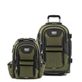 Travelpro Bold Softside 2-Piece Set — Expandable 2-Wheel Upright Carry-On Luggage with Backpack, Olive/Black