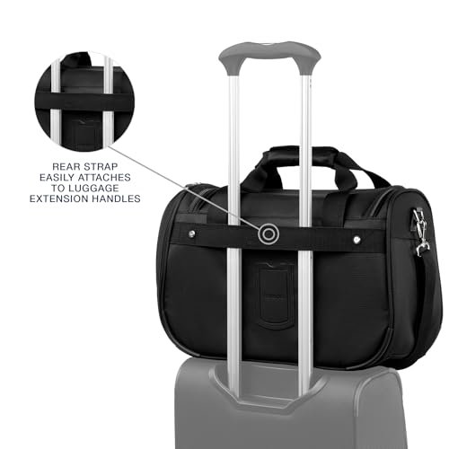 Travelpro Maxlite 5 Softside 2pc Set Expandable Carry On Luggage with 4 Spinner Wheels/Soft Underseat Tote, Lightweight Suitcase, Men and Women, Black