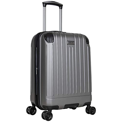 Kenneth Cole Reaction Flying Axis 20" Hardside Expandable 8-Wheel Spinner Carry-On Suitcase, Silver