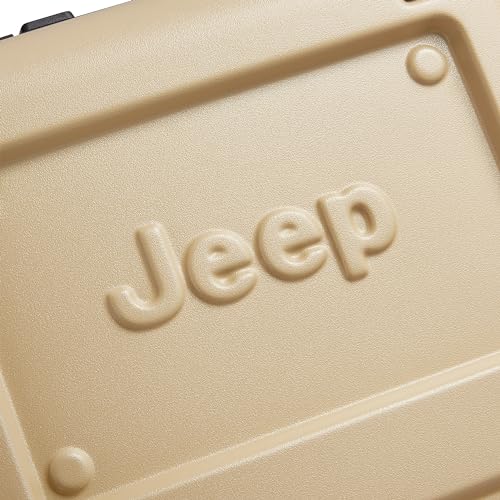 Jeep JH002B Hardside Expandable Luggage with Spinner Wheels, Warm Sand, Carry-On 19 Inch